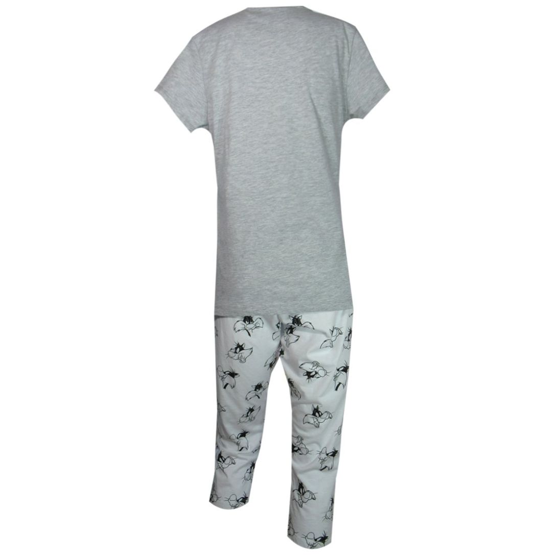 Pijama Manga Corta Y Pantalón Algodón Looney Tunes para Mujer