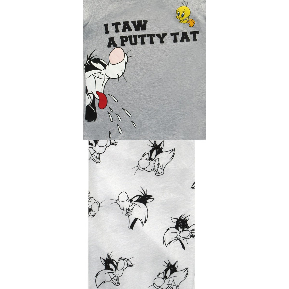 Pijama Manga Corta Y Pantalón Algodón Looney Tunes para Mujer