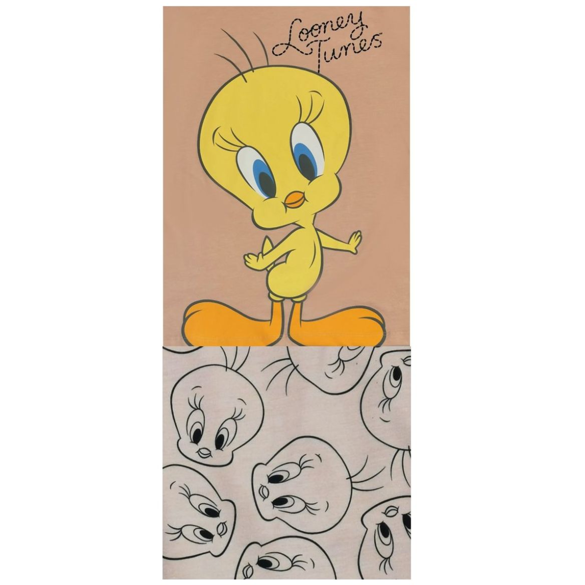 Pijama Manga Corta Y Pantalón Algodón Looney Tunes para Mujer