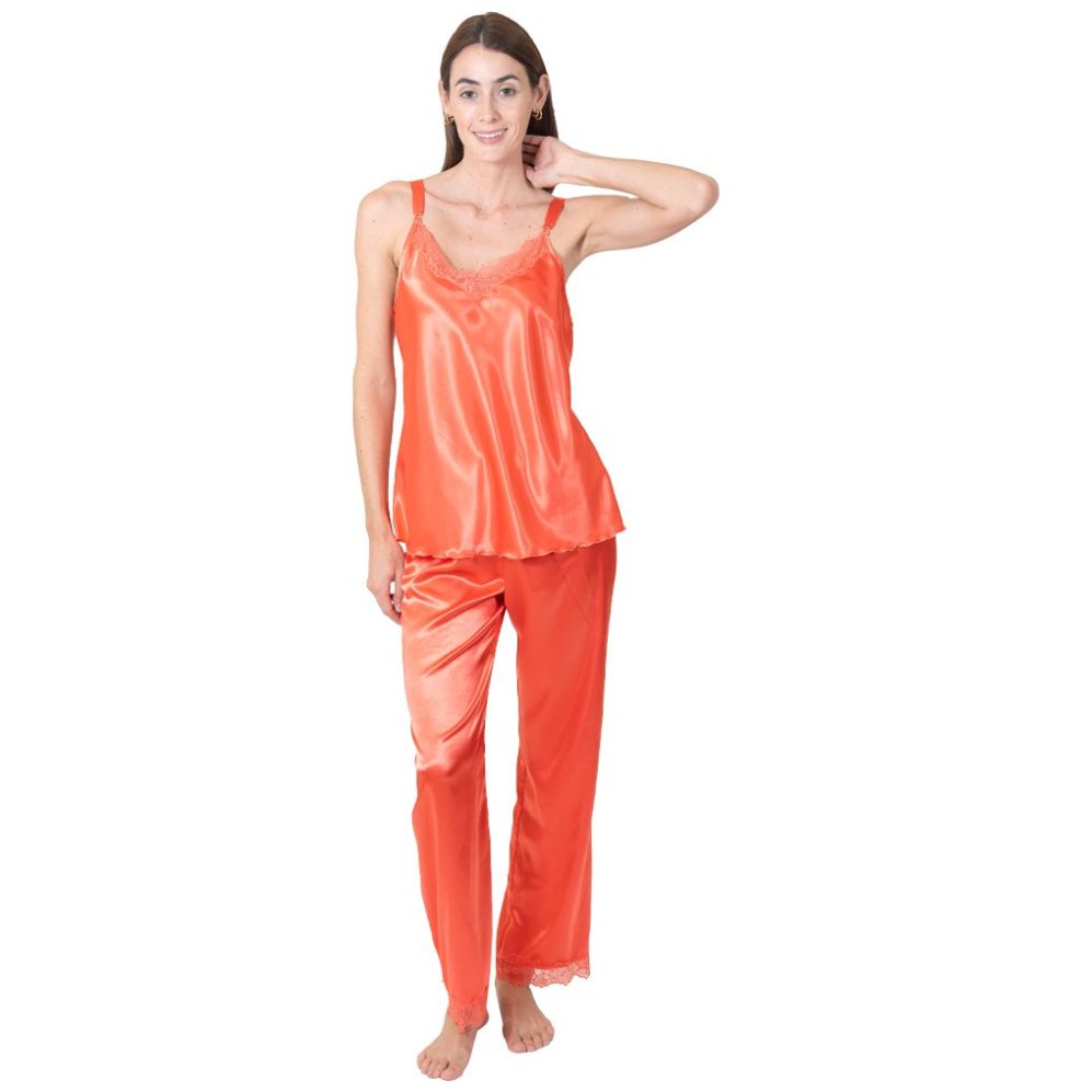 Pijama Tirantes Y Pantalón de Satín Lifestyler para Mujer