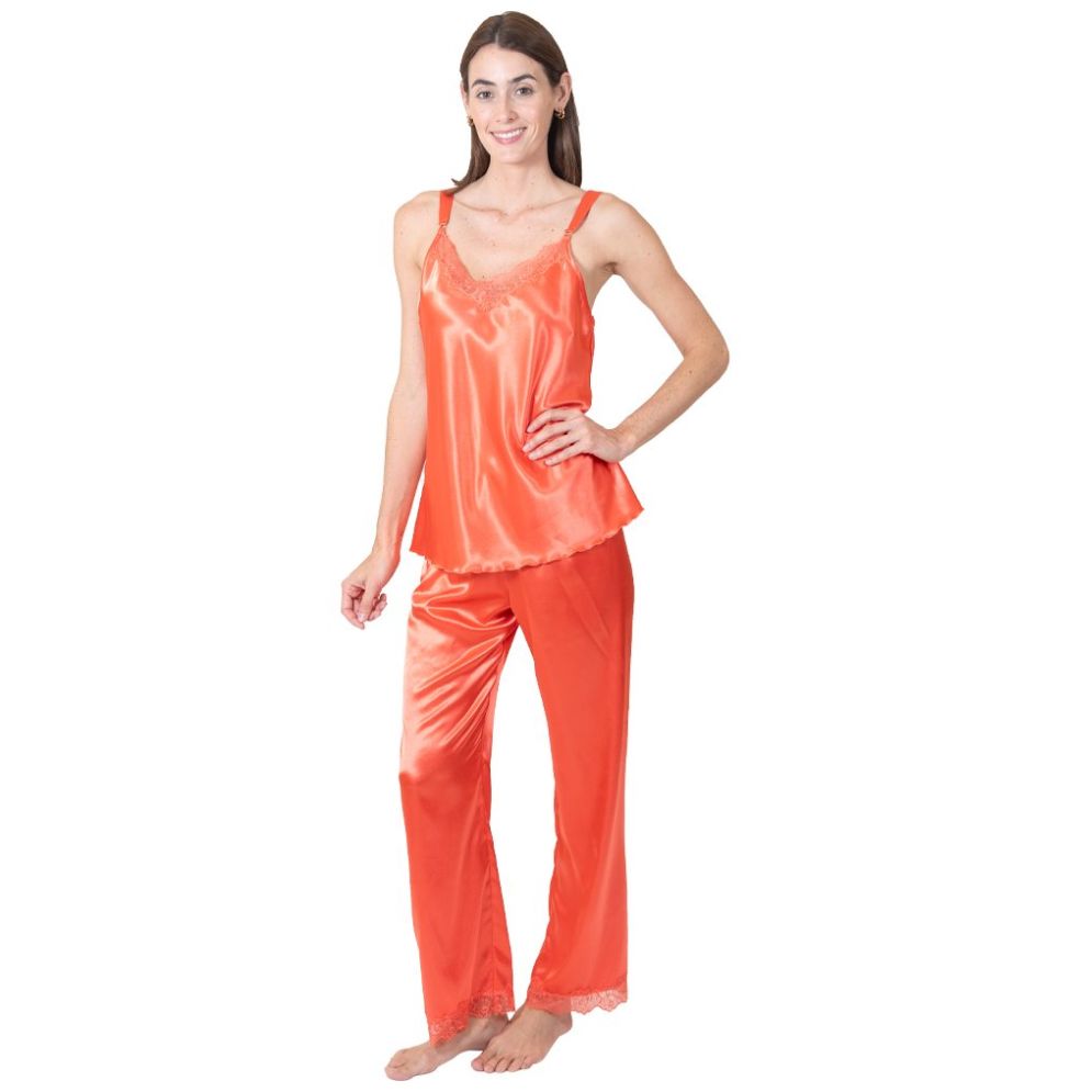 Pijama Tirantes Y Pantalón de Satín Lifestyler para Mujer