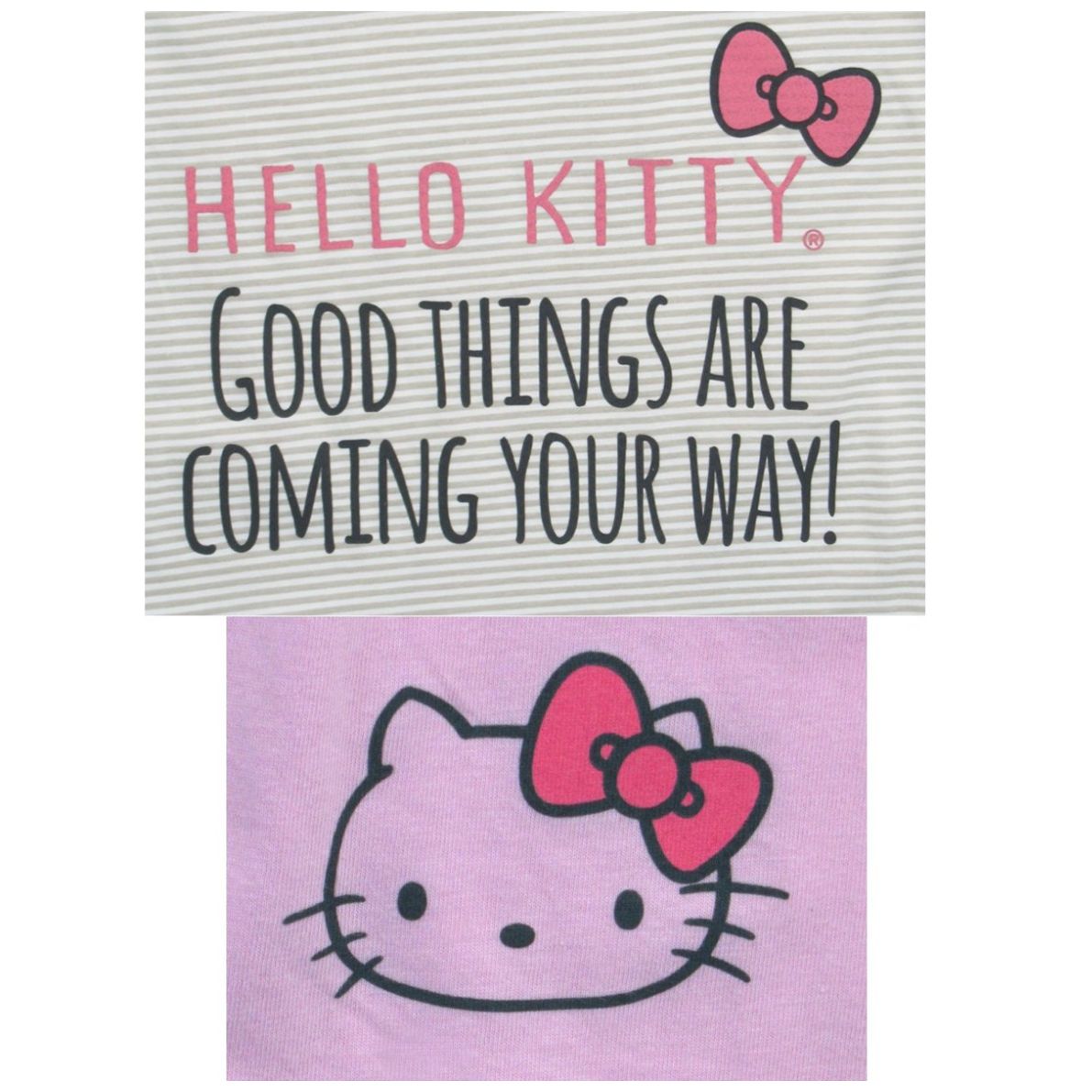 Pijama Sin Mangas Y Short de Algodón Hello Kitty para Mujer