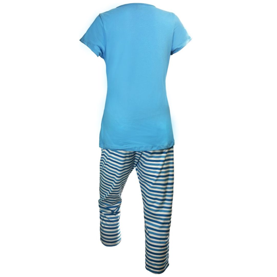 Pijama Manga Corta Y Pantalón Plaza Sésamo para Mujer