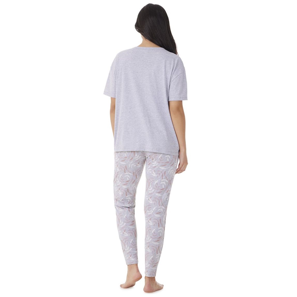 Pijama de Manga Corta Y Pantalón de Algodón Tops & Bottoms para Mujer