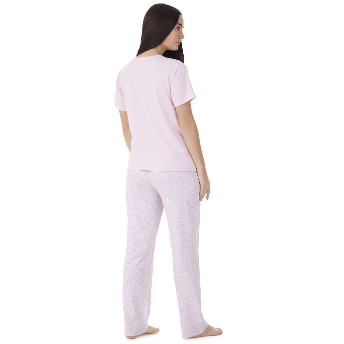 Pijama Manga Corta Y Pantalón de Algodón Tops & Bottoms para Mujer