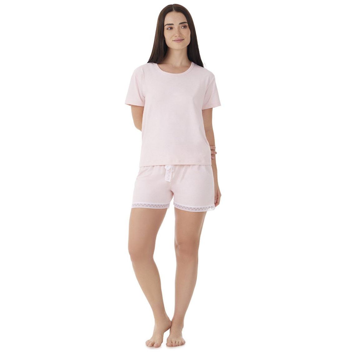 Pijama Manga Corta Y Short de Algodón Tops & Bottoms para Mujer
