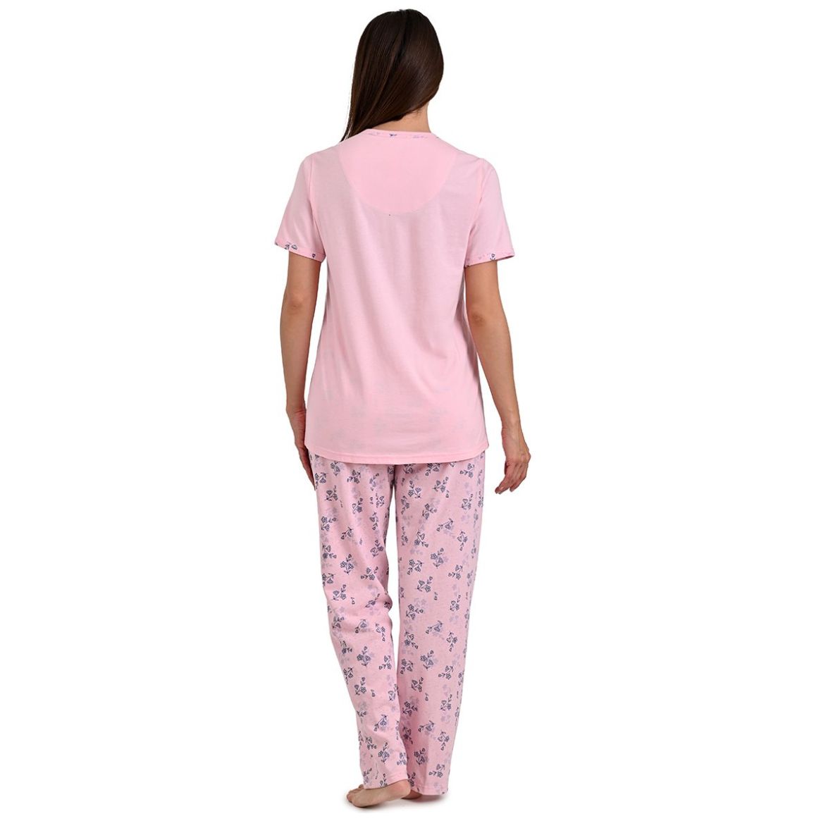 Pijama Manga Corta Y Pantalón de Algodón Thaiss para Mujer