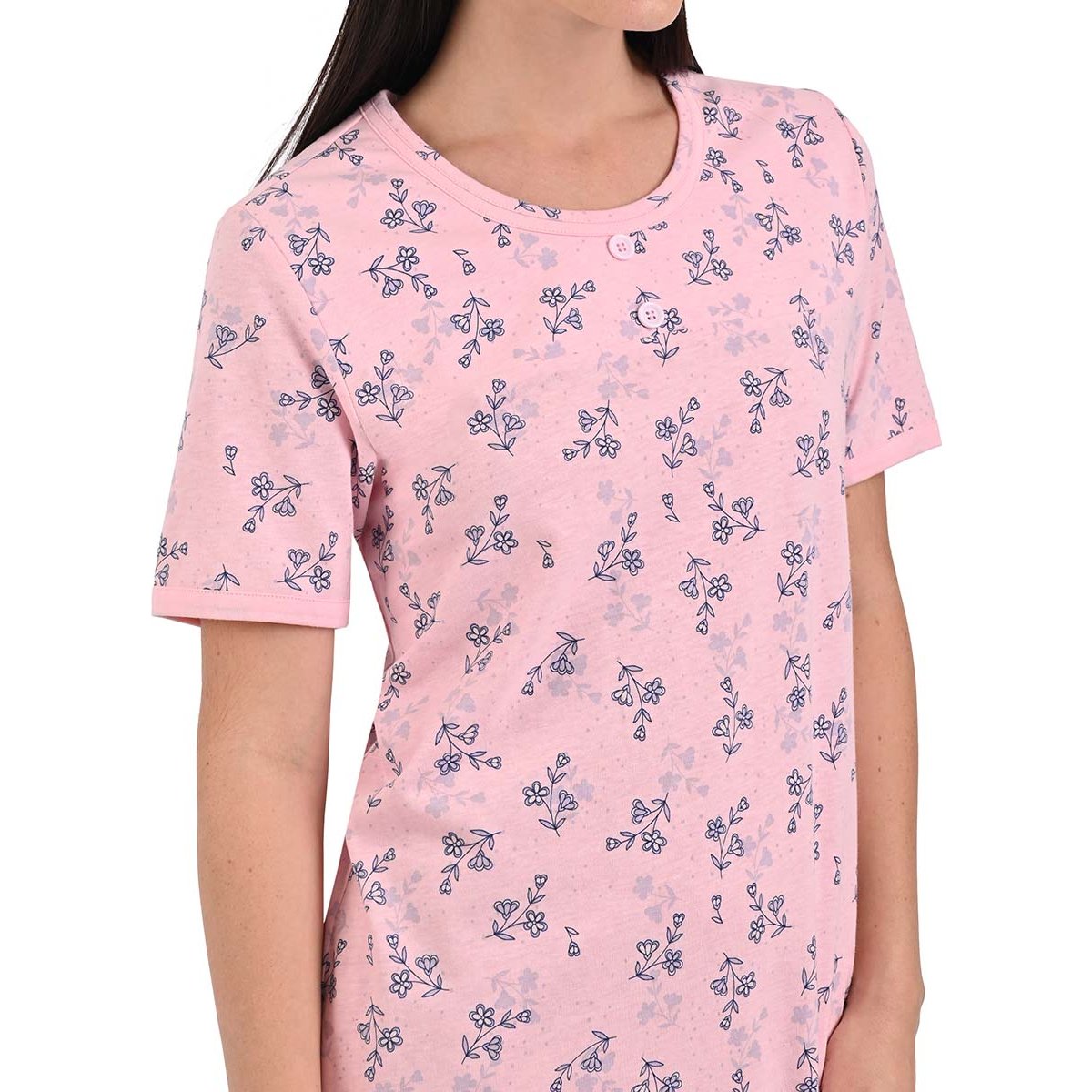 Camisón de Manga Corta Algodón Thaiss para Mujer