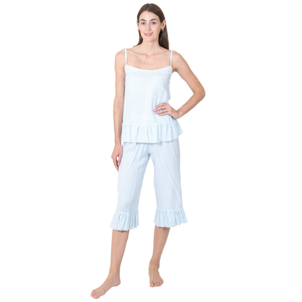 Pijama de Tirantes Y Capri Creaciones Parisina para Mujer