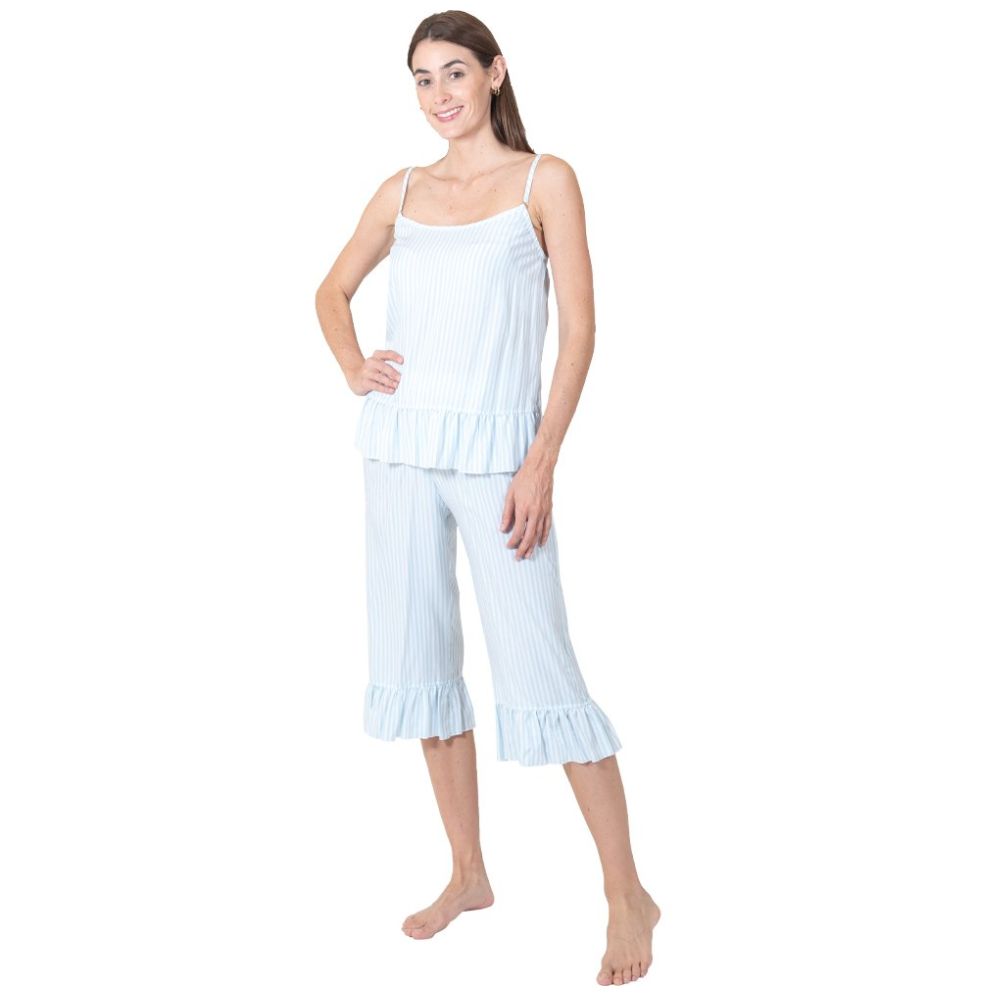 Pijama de Tirantes Y Capri Creaciones Parisina para Mujer