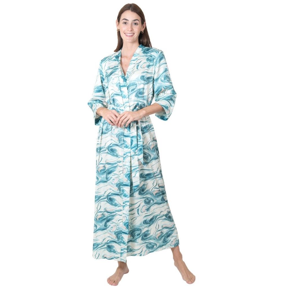 Bata de Satín con Manga 3/4 Lifestyler para Mujer