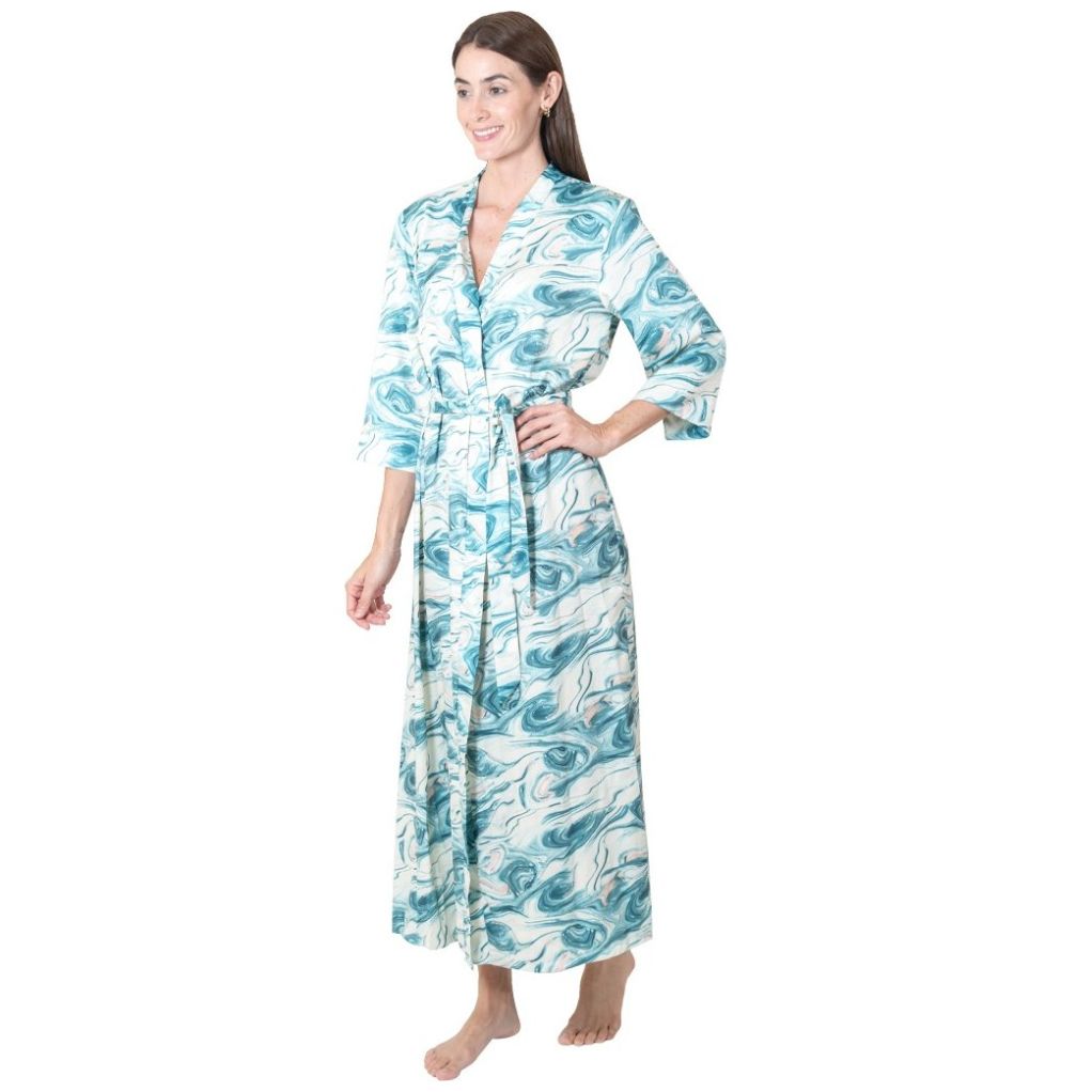 Bata de Satín con Manga 3/4 Lifestyler para Mujer