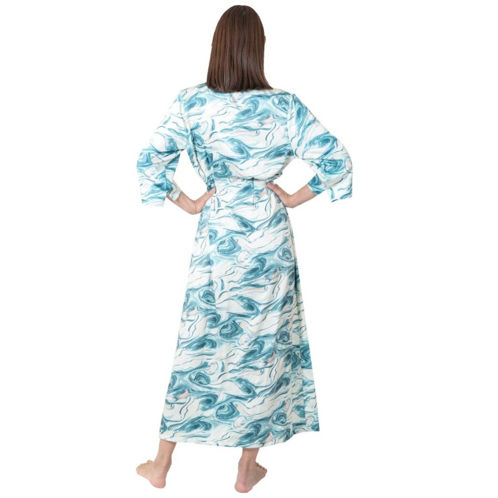 Bata de Satín con Manga 3/4 Lifestyler para Mujer