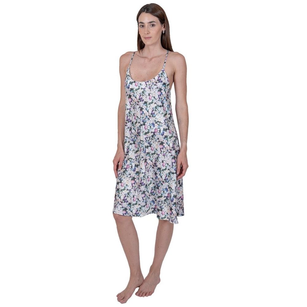 Camisón de Satín con Tirantes Lifestyler para Mujer