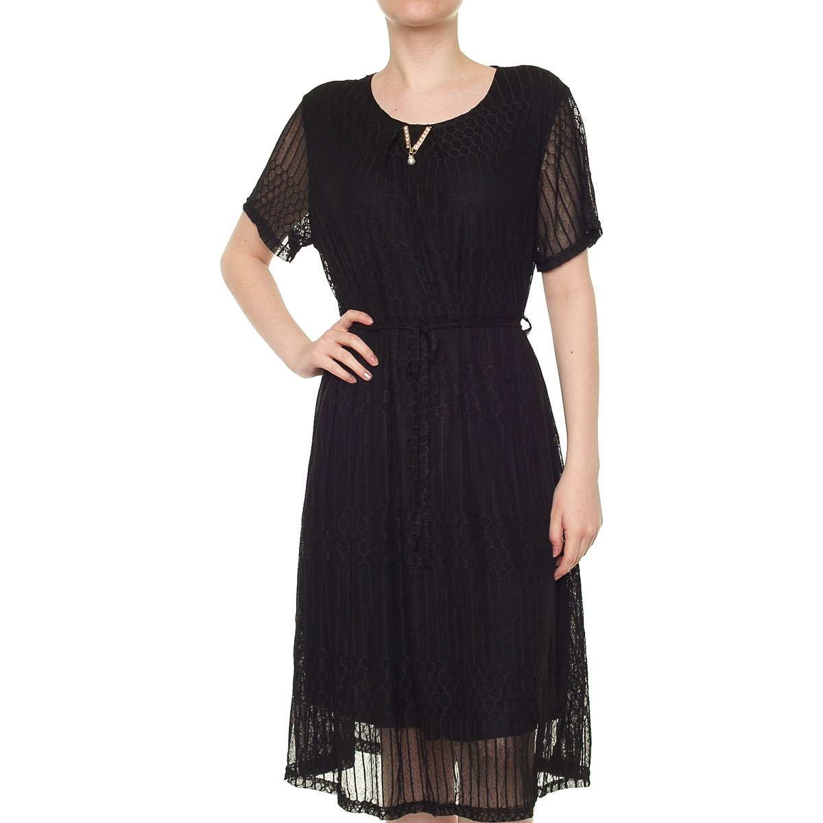 Vestido Manga Corta para Dama Ecof Ecofashion