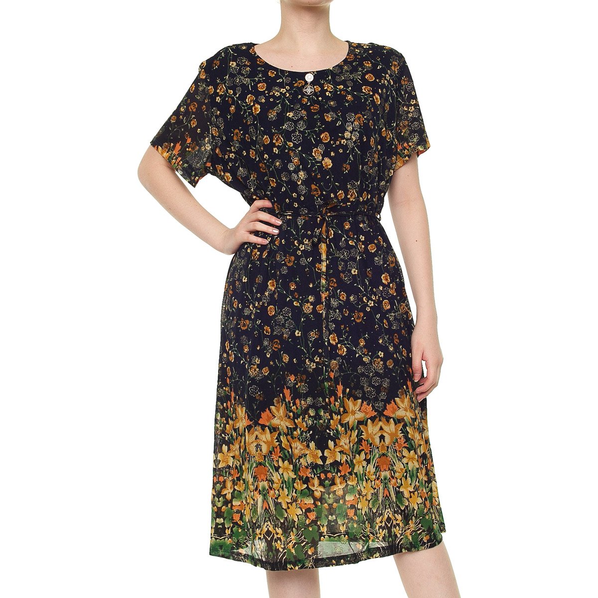 Vestido Manga Corta para Dama Ecof Ecofashion