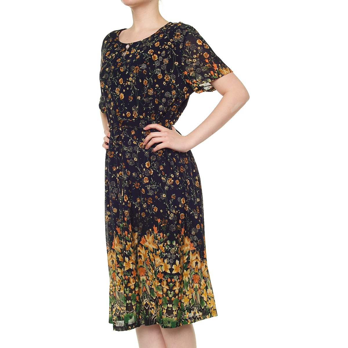 Vestido Manga Corta para Dama Ecof Ecofashion