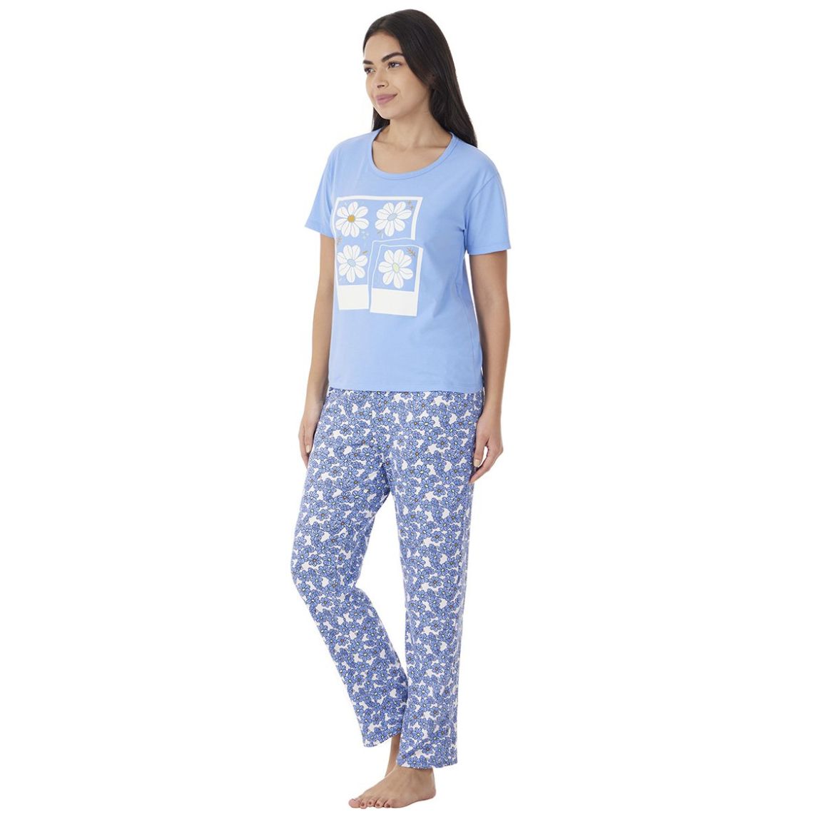 Pijama Manga Corta Y Pantalón de Algodón Tops & Bottoms para Mujer