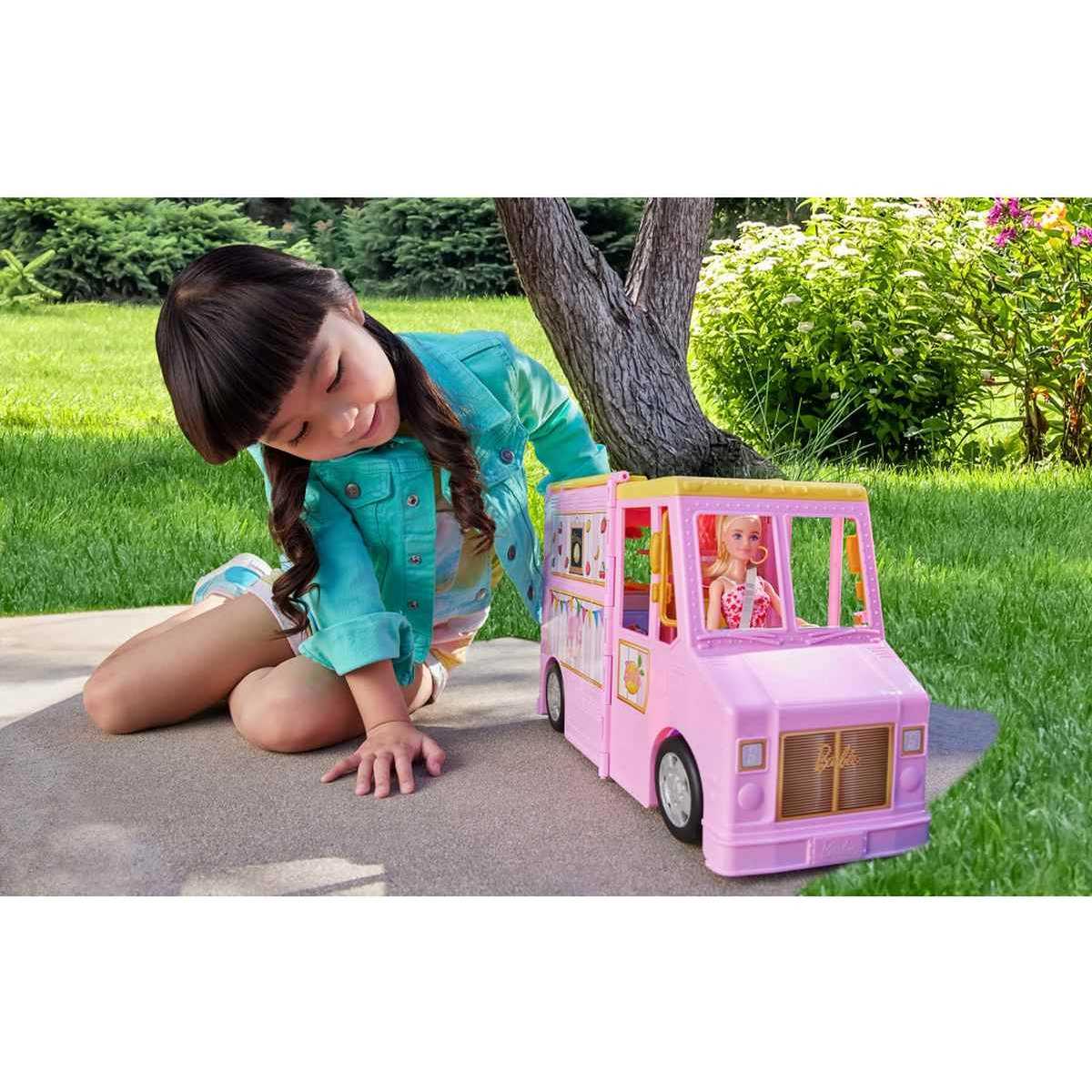 Barbie Vehículo de Juguete Set de Limonada sobre Ruedas