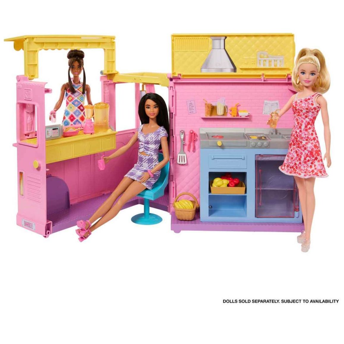 Barbie Vehículo de Juguete Set de Limonada sobre Ruedas