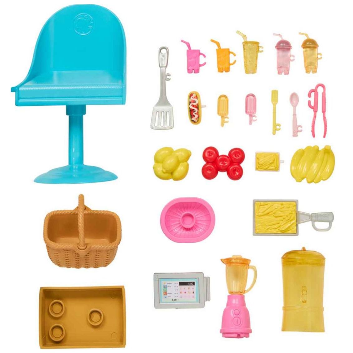 Barbie Vehículo de Juguete Set de Limonada sobre Ruedas