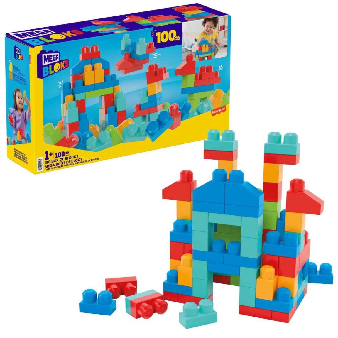 Caja de Bloques Grande Mega Blocks