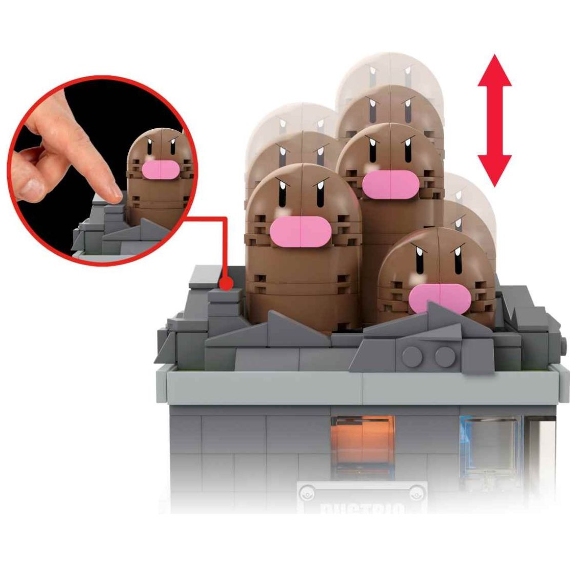 Minifigura de Dugtrio con Movimiento