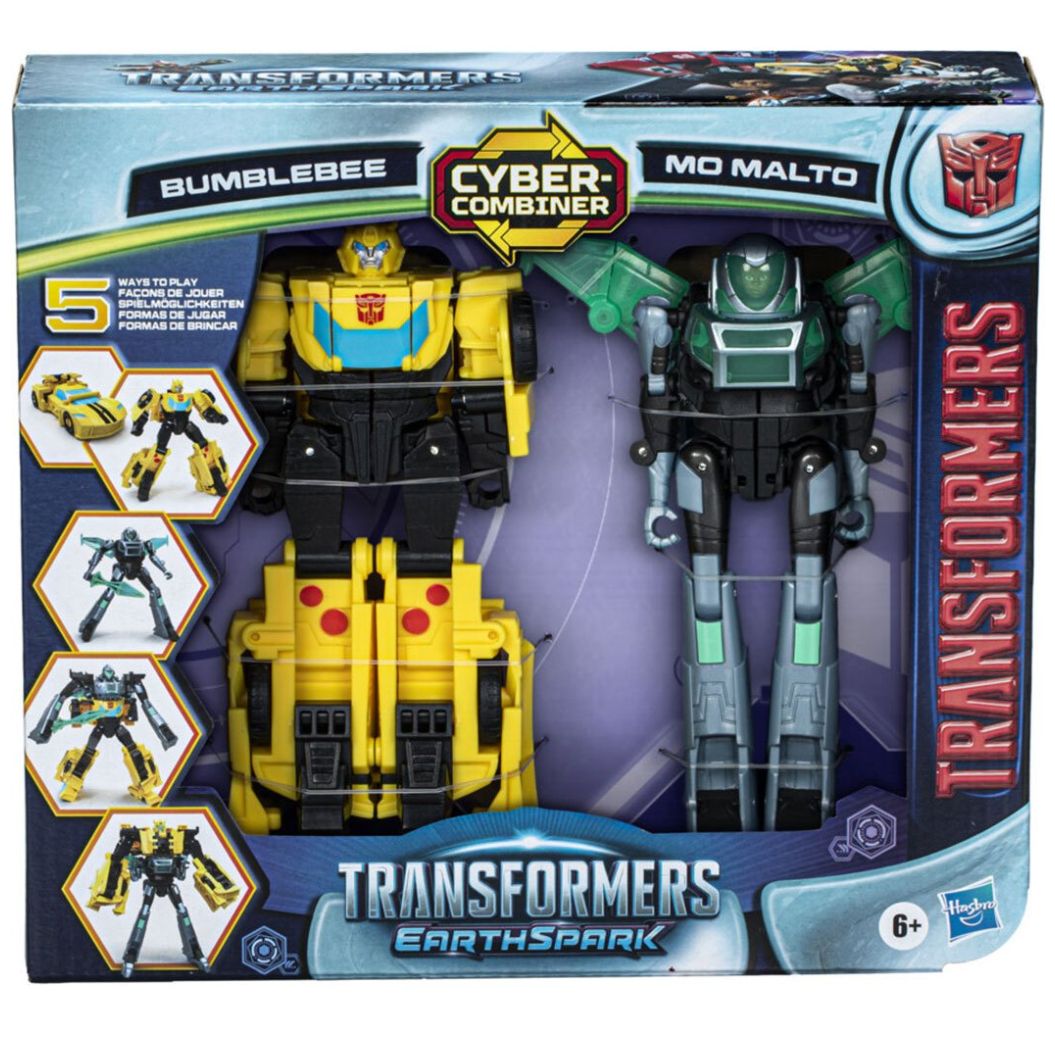 Figura de Acción Terran Bumblebee y Mo Malto Transformers Earthspark
