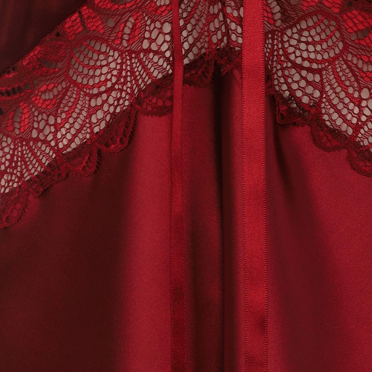 Baby Doll Satín Encaje Bikini Mistique Lingerie