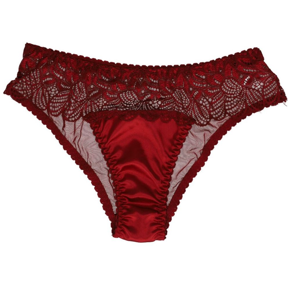 Baby Doll Satín Encaje Bikini Mistique Lingerie