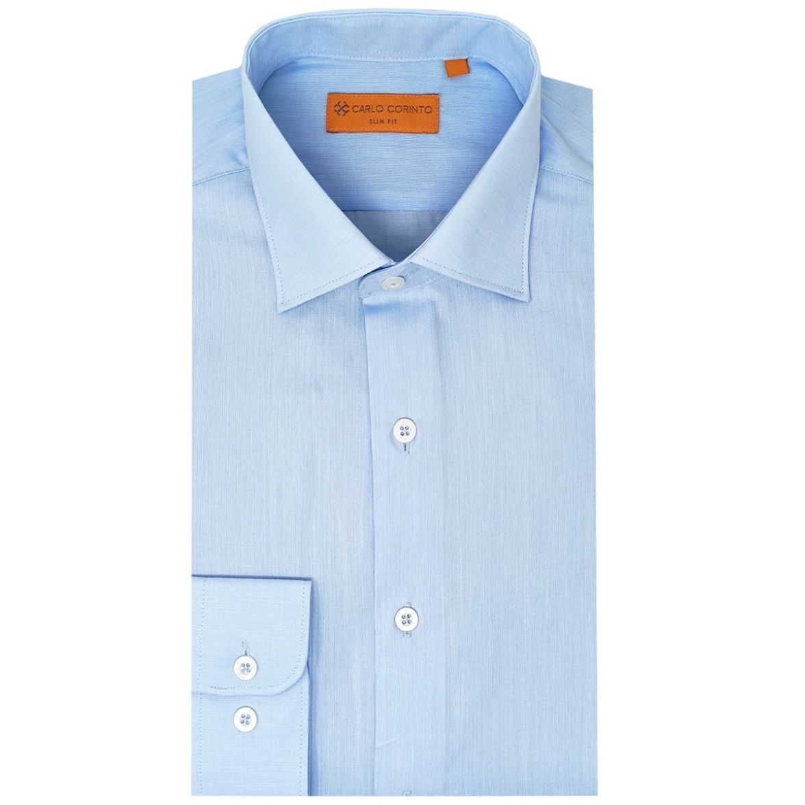 Camisa de Vestir Carlo Corinto Color Azul para Hombre