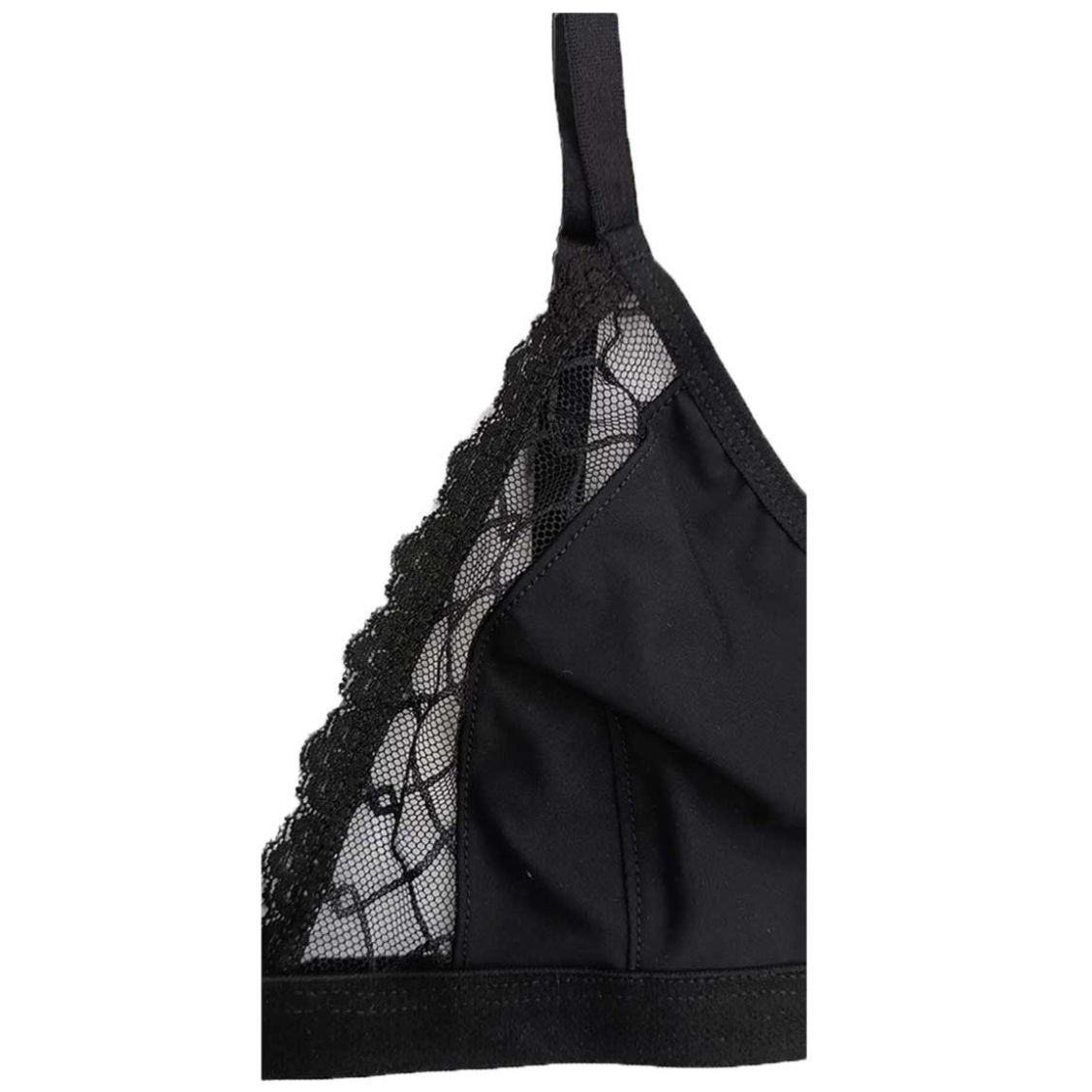 Bralette de Microfibra Detalles Mesh Rombos Zelina
