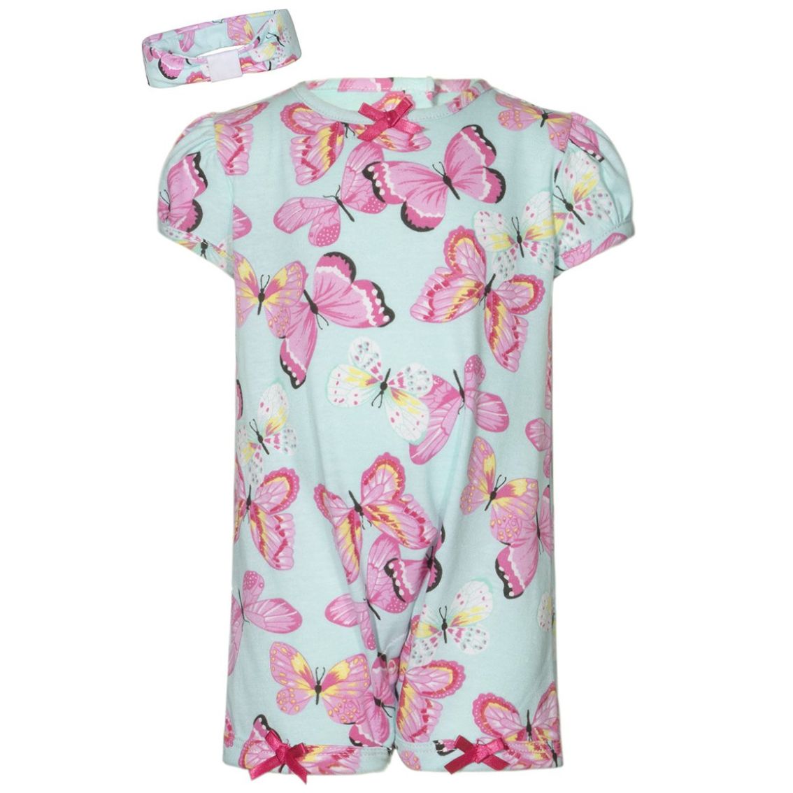 Rumper para Bebé Full Print Estampado Mariposas Pixxtols Denim Cult