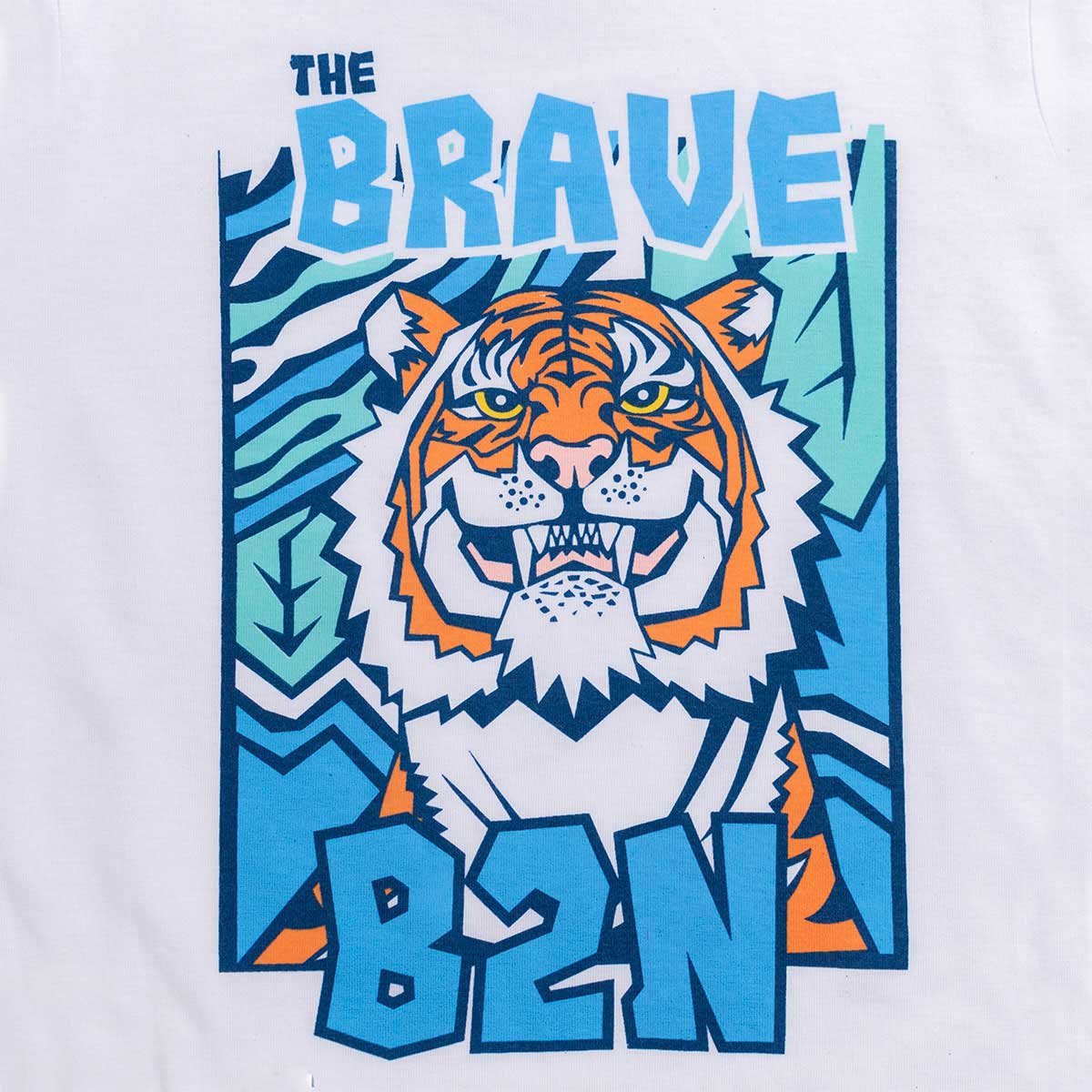 Conjunto para Niño 3 Piezas Camisa Manga Corta Azul Playera Manga Corta Pantalón Verde Gabardina Being 2 Nice