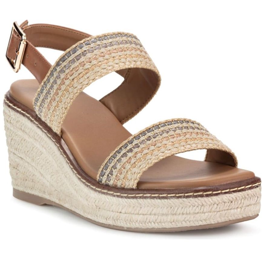 Sandalia Gillio con Bandas Plataforma Yute Multicolor para Mujer