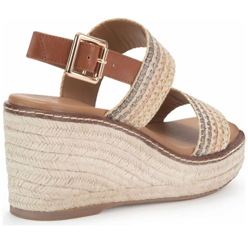 Sandalia Gillio con Bandas Plataforma Yute Multicolor para Mujer
