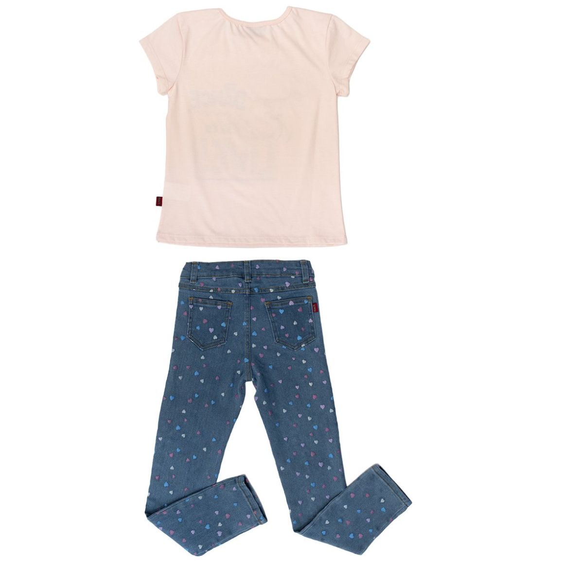 Conjunto para Niña 2 Piezas Playera Manga Corta Y Pantalón de Mezclilla Snoopy