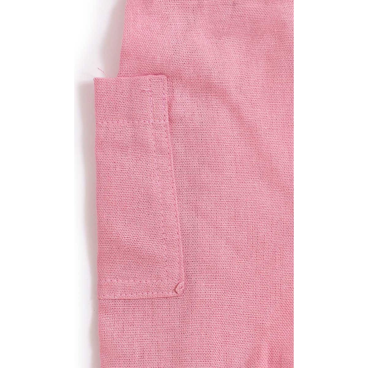 Jumpsuit para Bebé Lino Corto con Cinta Y Bolsas Being 2 Nice