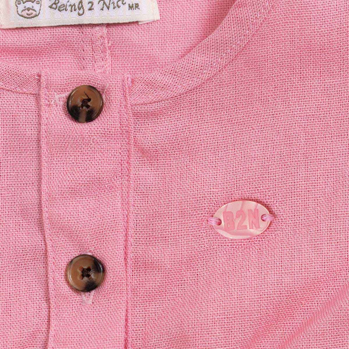 Jumpsuit para Bebé Lino Corto con Cinta Y Bolsas Being 2 Nice