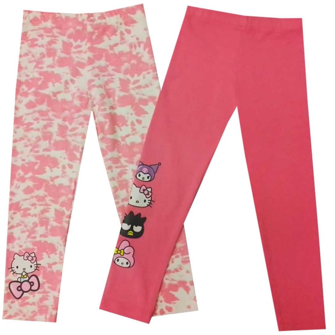 Set para Niña 2 Leggings Estampados Hello Kitty