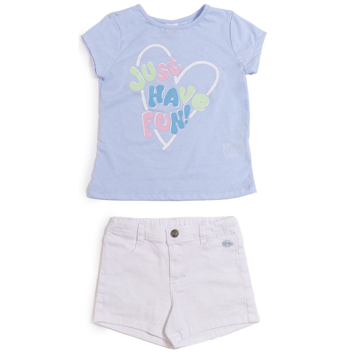 Conjunto para Niña 2 Piezas Playera Manga Corta y Short Being 2 Nice