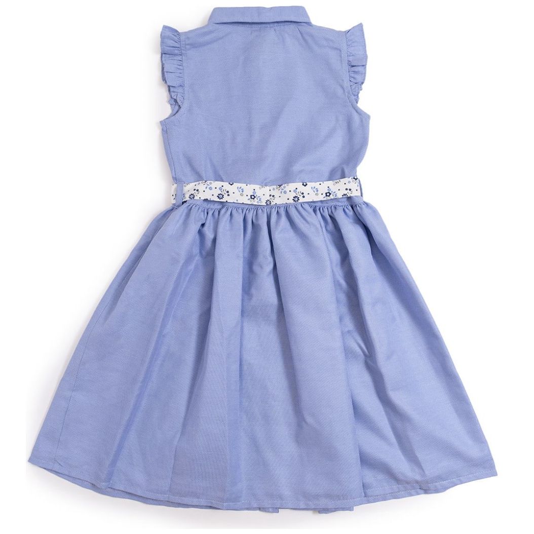 Vestido Camisero Manga Corta Cuello Tipo Polo Royal Polo Club para Niña