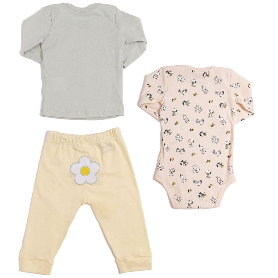 Set para Bebé 3 Piezas Pañalero Manga Larga Playera Manga Larga Y Pantalón Miffy