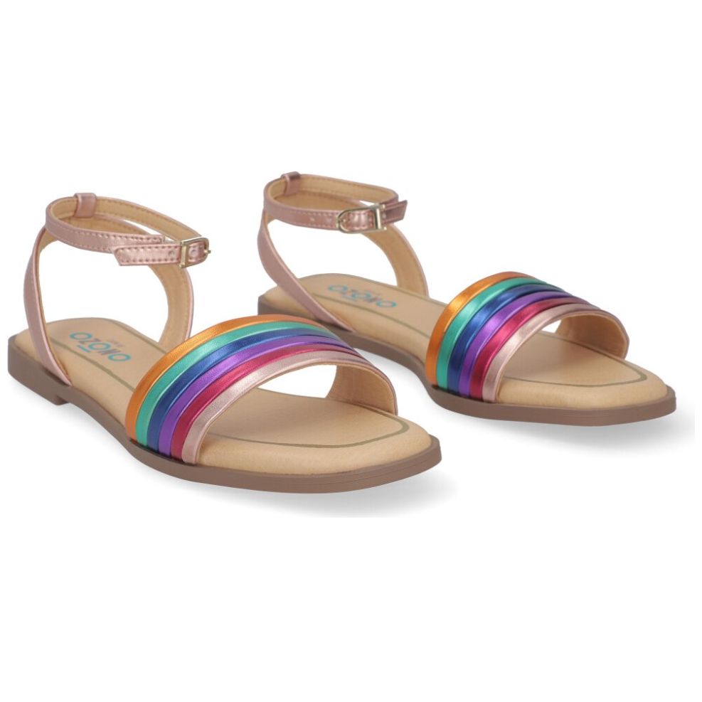 Sandalia Capa de Ozono Multitiras Ajustable Multicolor