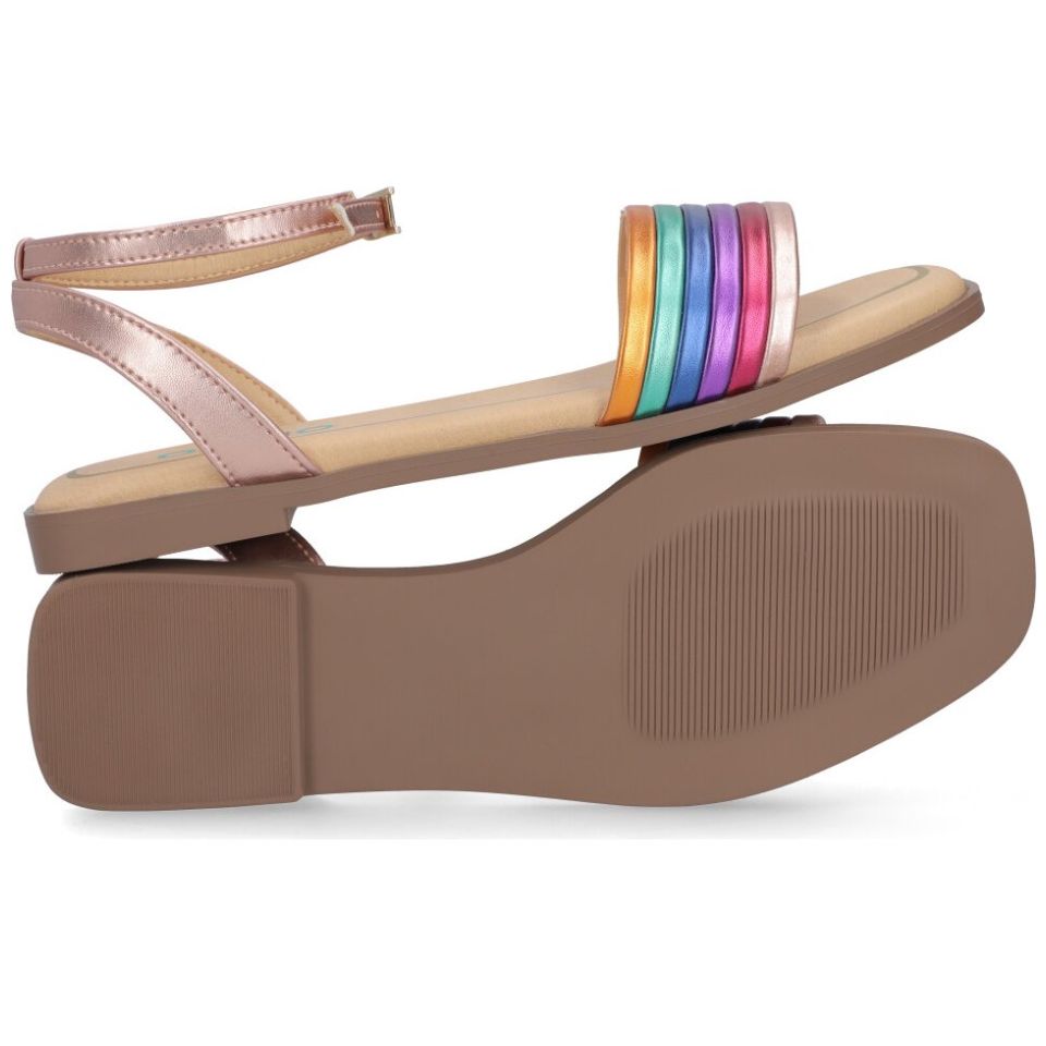 Sandalia Capa de Ozono Multitiras Ajustable Multicolor