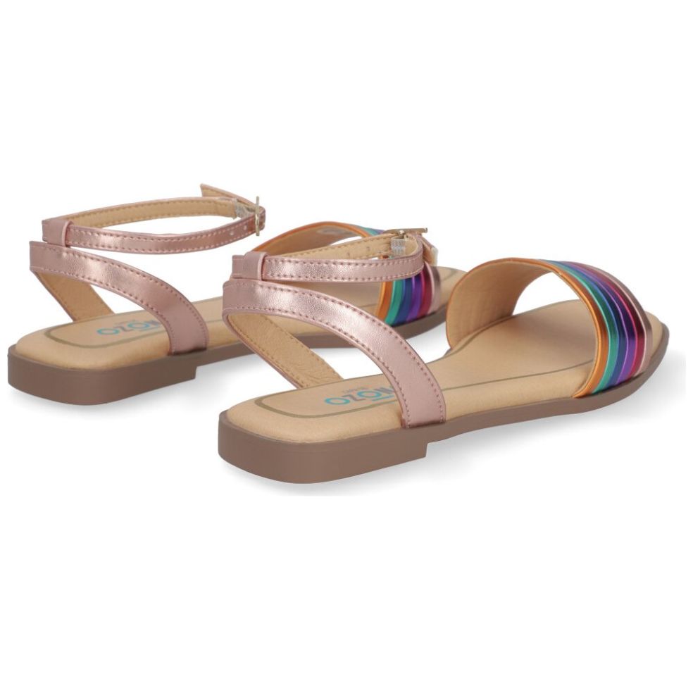 Sandalia Capa de Ozono Multitiras Ajustable Multicolor