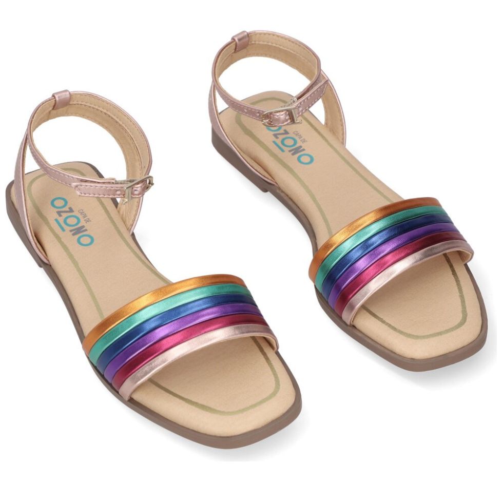 Sandalia Capa de Ozono Multitiras Ajustable Multicolor