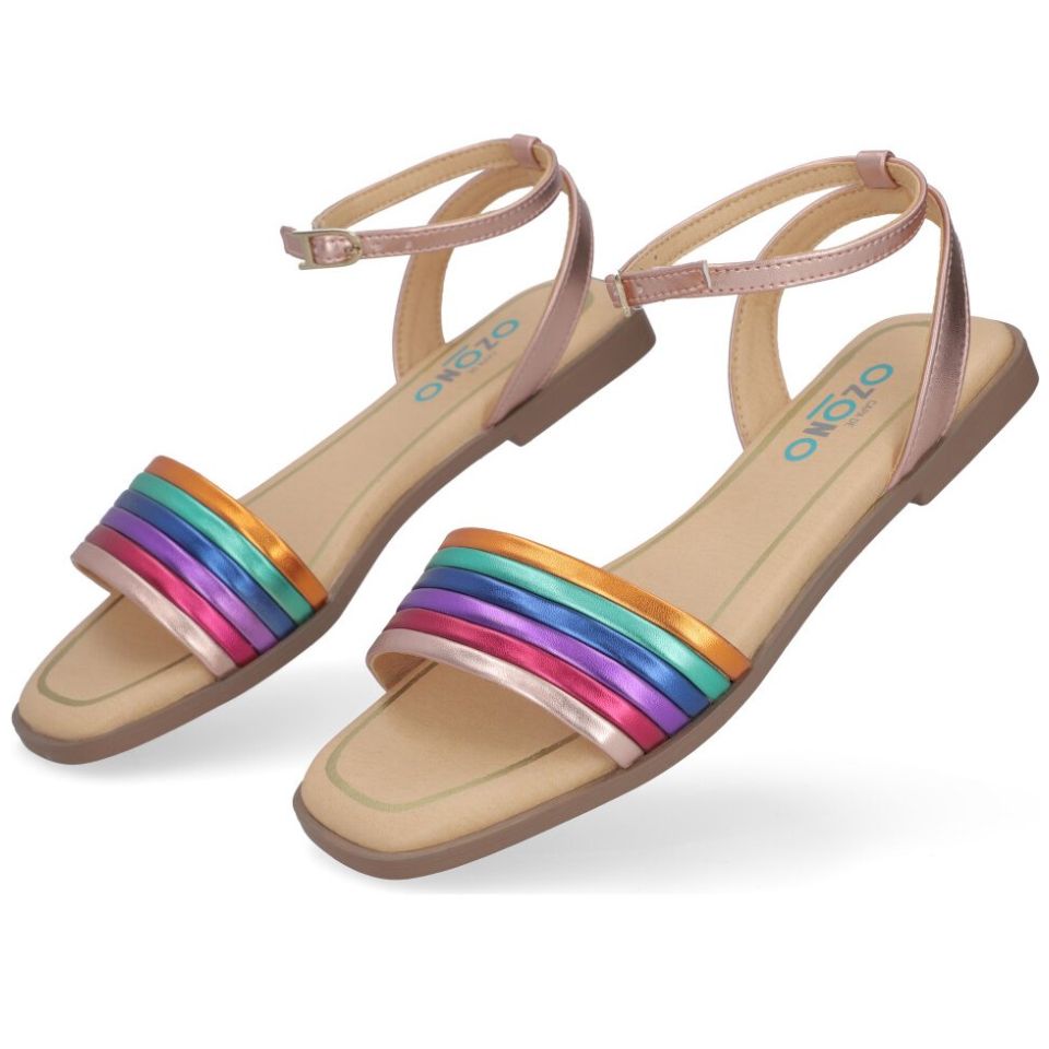 Sandalia Capa de Ozono Multitiras Ajustable Multicolor