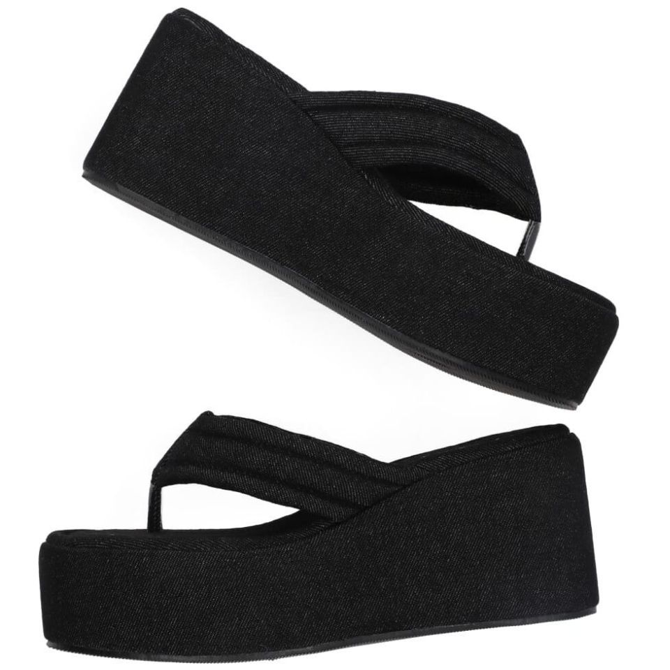 Sandalia Capa de Ozono con Plataforma Negra