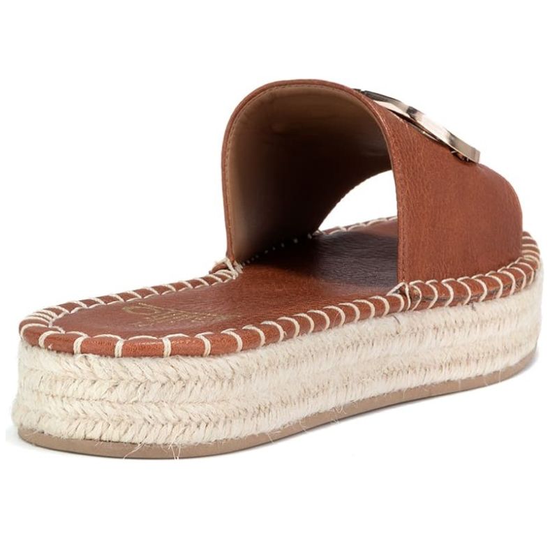 Sandalia Gillio Banda con Herraje Suela Yute Café